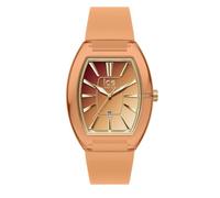 ICE-WATCH - Ice Dome Peach Cherry Sunset - Montre Orange pour Femme avec Bracelet en Silicone - 024036 (Small)