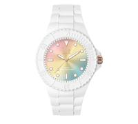 ICE-WATCH - Ice Generation Sunset Rainbow - Montre Blanche pour Femme avec Bracelet en Silicone - 019153 (Medium)