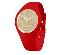 ICE-WATCH - Ice Glitter Red Passion - Montre Rouge pour Femme avec Bracelet en Silicone - 021080 (Medium)