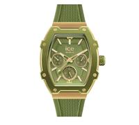 ICE-WATCH - Ice Gold Forest - Montre Verte pour Femme avec Bracelet en Silicone - 022859 (Small)