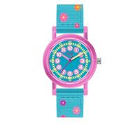 ICE-WATCH - Ice Learning Pink Flowers - Montre Bleue pour Fille avec Bracelet en Nylon - 024497 (Extra Small)