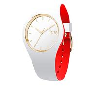 ICE-WATCH - Ice Loulou White Gold - Montre Blanche pour Femme avec Bracelet en Silicone - 007229 (Small)