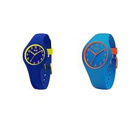 ICE-WATCH - Ice Ola Kids Rocket - Montre Bleue pour Garçon avec Bracelet en Silicone - 015350 (Extra Small) & Ice Ola Kids Robot - Montre Bleue pour Garçon avec Bracelet en Silicone - 014428 (Small)