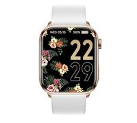 ICE-WATCH - Ice Smart 2.0 Rose-Gold White - Montre connectée Rose avec Bracelet en Silicone Blanc pour Femme - 022537 (1,96 Pouces)
