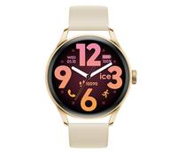 Montre femme bracelet silicone et plastique - Ice Watch - Montre connectée Ica Watch 3.0 gold/beige1.2 amoled GPS