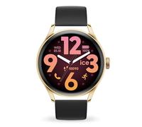 ICE-WATCH - Ice Smart 3.0-1.2 Gold Black AMOLED GPS - Montre connectée Ronde dorée pour Femme avec Bracelet en Silicone - 025106 (1.20 Pouces)