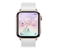 ICE-WATCH - Ice Smart 3.0 Rose Gold White 1.78 AMOLED GPS - Montre connectée rectangulaire Rose-Gold pour Femme avec Bracelet en Silicone - 024302 (1.78 Pouces)