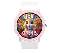 ICE-WATCH - Ice Smart Junior 3.0 Pink White - Montre connectée Ronde Rose pour Fille avec Bracelet en Silicone - 025248 (1.19 Pouces)