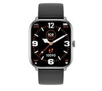 ICE-WATCH - Ice Smart Silver Black - Montre Connectée Argent Mixte avec Bracelet en Silicone - 021411 (1,85")