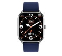ICE-WATCH - Ice Smart Silver Navy - Montre Connectée Argent Mixte avec Bracelet en Silicone - 021412 (1,85")