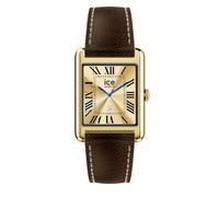 Montre - ICE WATCH - Ice Smart TKS 2.0 025618 - Doré - Bracelet cuir marron - Boîtier rectangulaire 32x36 mm