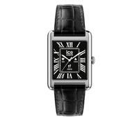 ICE-WATCH - Ice Smart TKS 2.0 Silver Black Croco - Montre connectée Argent pour Femme avec Bracelet en Cuir - 025380 (1,41 Pouces)