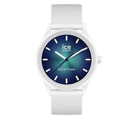 ICE-WATCH - Ice Solar Power Abyss - Montre Blanche Mixte avec Bracelet en Silicone - 019028 (Medium)
