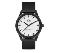 ICE-WATCH - Ice Solar Power Moon Mesh - Montre Noire Mixte avec Bracelet en Silicone - 018391 (Medium)