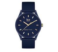 ICE-WATCH - Ice Solar Power Navy Gold Mesh - Montre Bleue pour Femme avec Bracelet en Silicone - 018743 (Small)