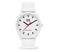 ICE-WATCH - Ice Solar Power Polar Mesh - Montre Blanche Mixte avec Bracelet en Silicone - 018390 (Medium)