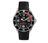 ICE-WATCH - Ice Steel Black - Montre Noire pour Homme avec Bracelet en Silicone - 016030 (Medium)