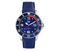 ICE-WATCH - Ice Steel Blue - Montre Bleue pour Homme avec Bracelet en Silicone - 015770 (Medium)