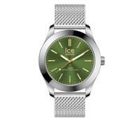 Ice-Watch - Ice Steel Silver Green Milanese - Montre Argent pour Homme avec Bracelet en Acier Inoxydable - 024749 (Medium)