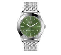 ICE-WATCH - Ice Steel Silver Green - Montre Argent pour Homme avec Bracelet en Metal - 023796 (Medium)