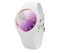 ICE-WATCH - Ice Sunset Orchid - Montre Blanche pour Femme avec Bracelet en Silicone - 020636 (Small)