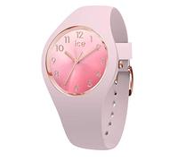 ICE-WATCH - Ice Sunset Pink - Montre Rose pour Femme avec Bracelet en Silicone - 015742 (Small)