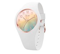ICE-WATCH - Ice Sunset Rainbow - Montre Blanche pour Femme avec Bracelet en Silicone - 024523 (Small 37)