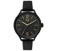 ICE-WATCH - Ice Time Black Gold - Montre Noire pour Femme avec Bracelet en Cuir - 013051 (Medium)