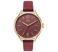 ICE-WATCH - Ice Time Red Champagne - Montre Rouge pour Femme avec Bracelet en Cuir - 013063 (Medium)