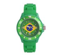 ICE-Watch - Montre Mixte - Quartz Analogique - Ice-World - Brazil - Small - Cadran Multicolore - Bracelet Silicone Vert - WO.BR.S.S.12