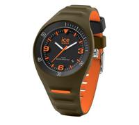 ICE-WATCH - P. leclercq Khaki Orange - Montre Verte pour Homme avec Bracelet en Silicone - 020886 (Medium)