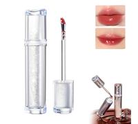 Ice Watery Lip Gloss - Jelly Lip Melt, Iced Tea Watery Lip Gloss, Plumping Lip Gloss, Jelly Tinted Lip Gloss, Gloss Finish Long-Lasting Moisturizing Highlighting Natural-Beauty (02)
