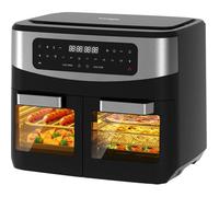 Iceagle Friteuse à air Sans Huile Dual Zone 2600W -Air Fryer XXXL 12L avec Fenêtre, 10 en 1, Écran Tactile, Recettes