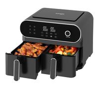 Iceagle Friteuse Sans Huile 11L - Air Fryer Dual Zone - Friteuse à Air avec 2 Tiroirs - XXL Airfryer, 6 en 1, 1700W, Recettes