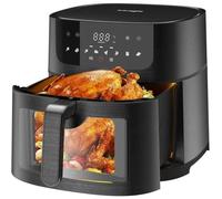 Iceagle Friteuse Sans Huile Air Fryer 9L XXL - 1800W Airfryer Friteuse à Air Chaud - Fenêtre, 8 Programmes, Shake-Mode, Recettes