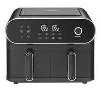 Iceagle Friteuse Sans Huile Dual Zone 11L Airfryer 2 Bacs 6 en 1 1700W Noir