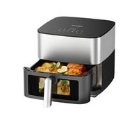 iceagle Friteuse sans huile XXL 9L 2000W Chaleur haut/bas 12en1 Métal 360° Argent/Noir