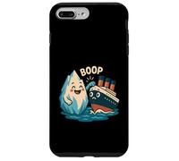 Iceberg Booping Titanic, Joli Dessin animé Nautique Coque pour iPhone 7 Plus/8 Plus