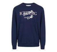 Iceberg, Homme, Sweatshirts et sweats à capuche, Bleu, Taille: M SweaT-shirt Col Rond Coupe Slim