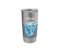 Iceberg Polygonal Explorez le Glacier Arctique du Pôle Nord Gobelet isotherme en acier inoxydable double paroi