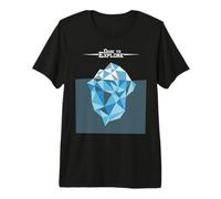 Iceberg Polygonal Explorez Le Glacier Arctique du Pôle Nord T-Shirt Haut de Gamme