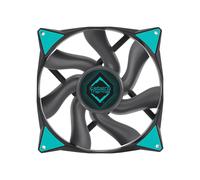 Iceberg Thermal IceGALE 14cm : Ventilateur Noir pour Boitier PC, 500-1600 RPM, 96 CFM, 2.65 mmH2O, Roulement FDB, PWM 4-Pin, 12V, 140x140x25mm