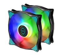 Iceberg Thermal IceGALE Adressable RGB 140 mm PWM Double roulement à Billes ARGB Boîtier Ventilateur de Boîtier Ventilateur Lot de 2 - Noir