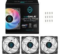 Iceberg Thermal IceGALE Lightning ARGB Gen.2 Gehäuselüfter, 3 Stück