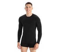 Icebreaker Anatomica Crew Merino Long Sleeve Base Layer Noir L Homme