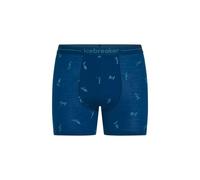 icebreaker - 150 Anatomica Boxers Ski Day - Boxer laine mérinos homme Atlantis / Topaz / Aop - S