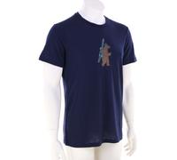 Icebreaker 150 Tech Lite Tee Bear Tour Hommes T-shirt L Bleu foncé