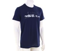 T-shirt Icebreaker 150 Tech Lite The Peaks manches longues bleu marine - L