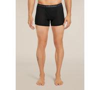 icebreaker - 175 Everyday Boxers wFly - Boxer laine mérinos homme Black - M