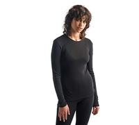 Icebreaker - Sous-vêtement en laine de mérinos - W Merino 175 Everyday LS Crewe Black pour Femme en Laine - Taille XL - Noir Noir XL